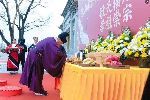  2024年4月4日济南殷陈村鲍山孝园祭祖仪式图3